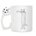 Кружка с футбольным мячиком