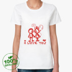 Женская футболка органик