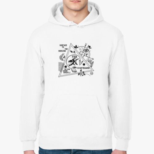 Толстовка худи с принтом Путевые заметки последнего авантюриста