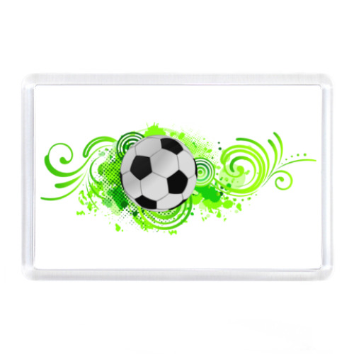 Магнит с принтом Футбольный мяч