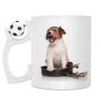 Кружка с футбольным мячиком