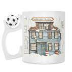 Кружка с футбольным мячиком