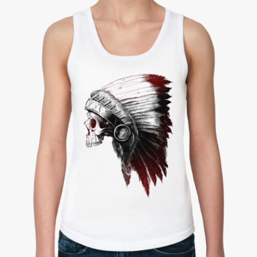 Женская майка Череп Индейца
