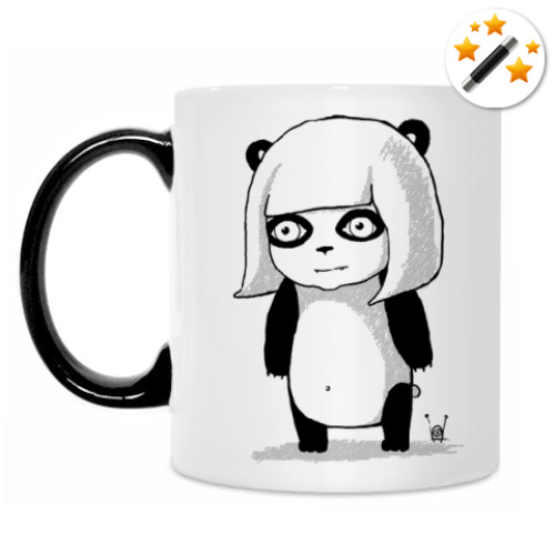 Кружка-хамелеон с принтом Панда