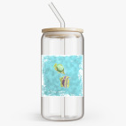 Банка с бамбуковой крышкой