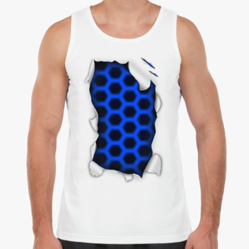 Майка с принтом 'Сетка'