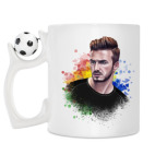 Кружка с футбольным мячиком