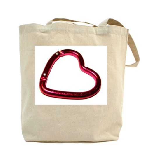 Сумка шоппер с принтом Сердечко