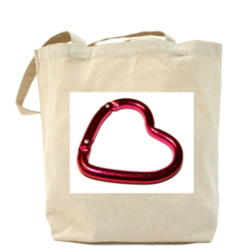 Сумка шоппер с принтом Сердечко