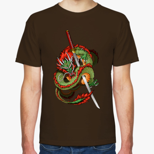 Футболка с принтом Дракон