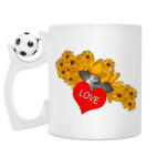 Кружка с футбольным мячиком