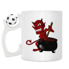 Кружка с футбольным мячиком