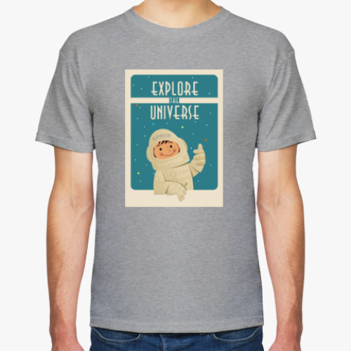 Футболка с принтом Explore the Universe