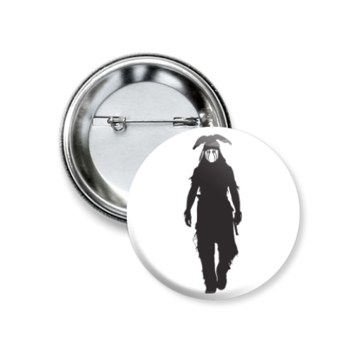 Значок 37мм с принтом Тонто