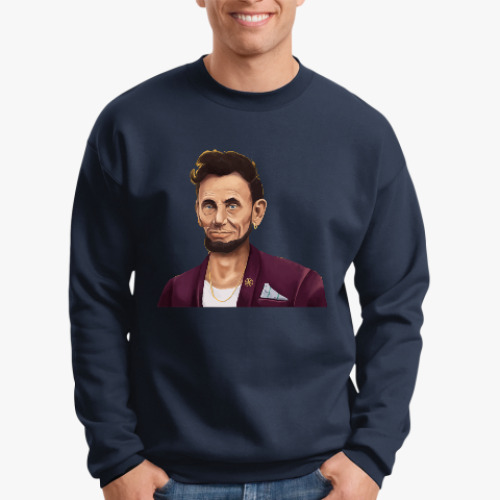 Свитшот с принтом Линкольн