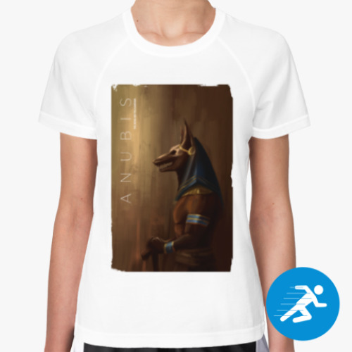 Женская спортивная футболка АНУБИС (рисунок)