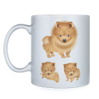 Кружка серебристая Пёсики