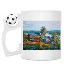 Кружка с футбольным мячиком