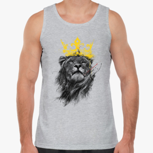 Майка с принтом Лев в короне