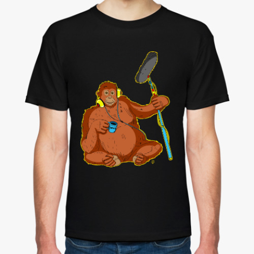 Футболка с принтом звукооператор