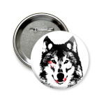 Значок 58 мм Волк