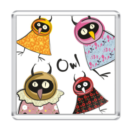 Магнит  'Совы'