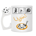 Кружка с футбольным мячиком