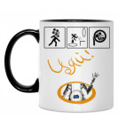 Кружка двухцветная