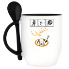 Кружка с ложкой