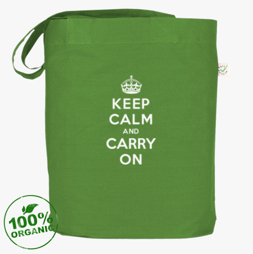 Сумка шоппер с принтом Keep Calm...