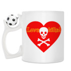 Кружка с футбольным мячиком