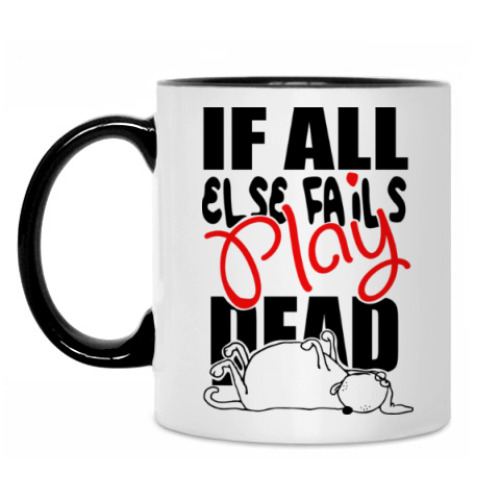 Кружка с принтом Выход есть всегда - Play Dead!