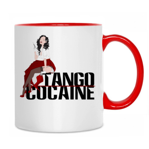 Кружка с принтом tango cocaine