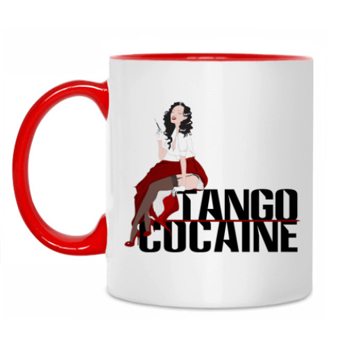 Кружка с принтом tango cocaine
