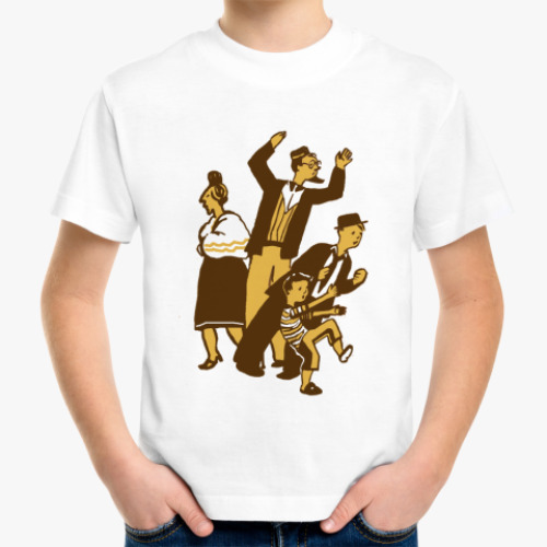 Детская футболка с принтом Семейство в сборе