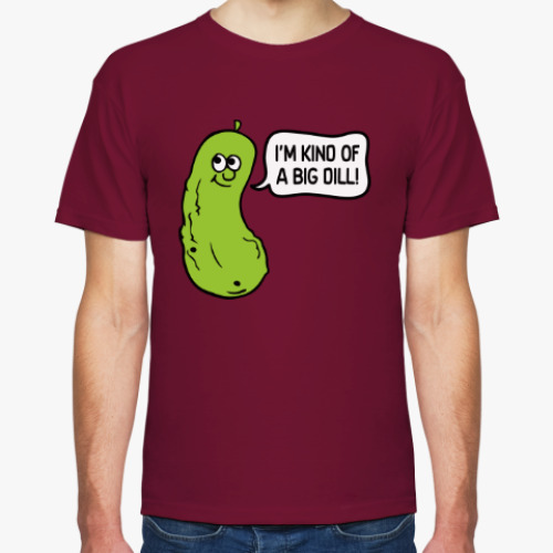 Футболка с принтом Я вроде бы большой укроп