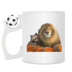 Кружка с футбольным мячиком