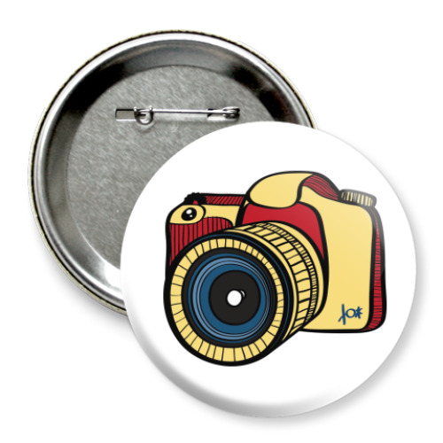 Значок 75мм с принтом  Фото