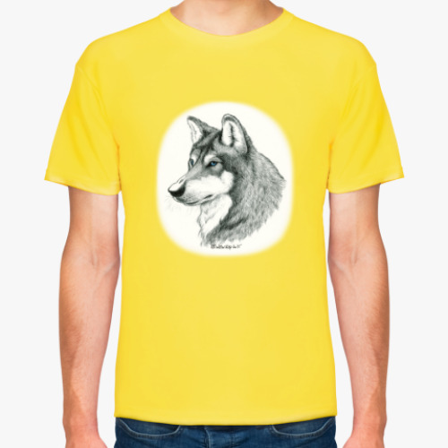 Футболка с принтом 'Волк'