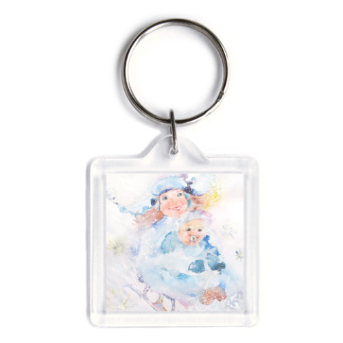 Брелок с принтом На горке