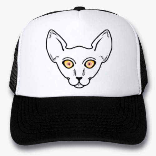 Кепка-тракер с принтом Кот смотрит на тебя