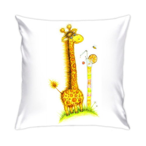 Подушка с принтом  Вкус Лета