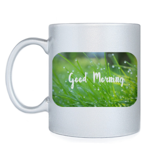 Кружка с принтом Капли росы