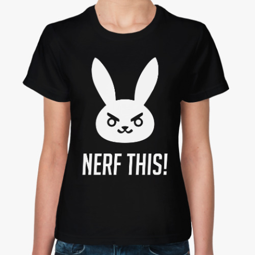 Женская футболка с принтом Overwatch D.Va (Ди Ва)