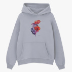 Толстовка худи оверсайз