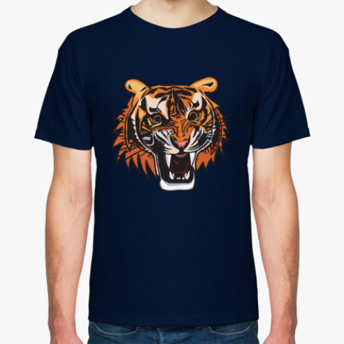 Футболка с принтом Тигр