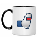 Кружка двухцветная