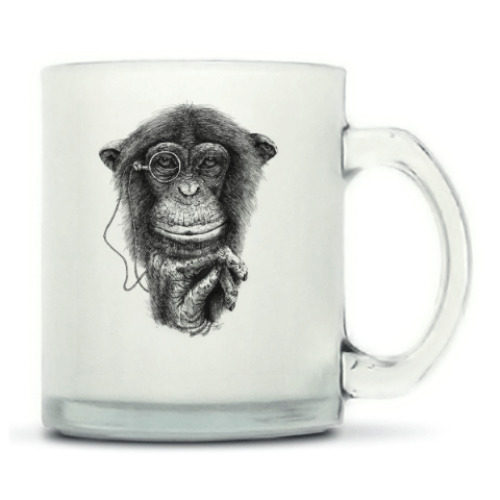 Кружка матовая с принтом Monkey