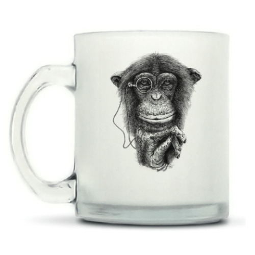 Кружка матовая с принтом Monkey
