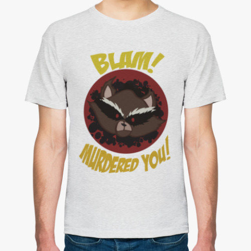 Футболка с принтом Енот - Murdered You